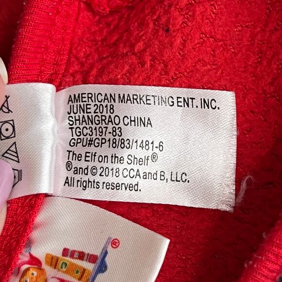 Girls Elf on The Shelf “Lets Take A Selfie” Graphic Pajama Short - Picture 2 of 4